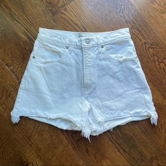Abercrombie & Fitch Shorts New Af Curve Love High Rise Denim Shorts Poshmark